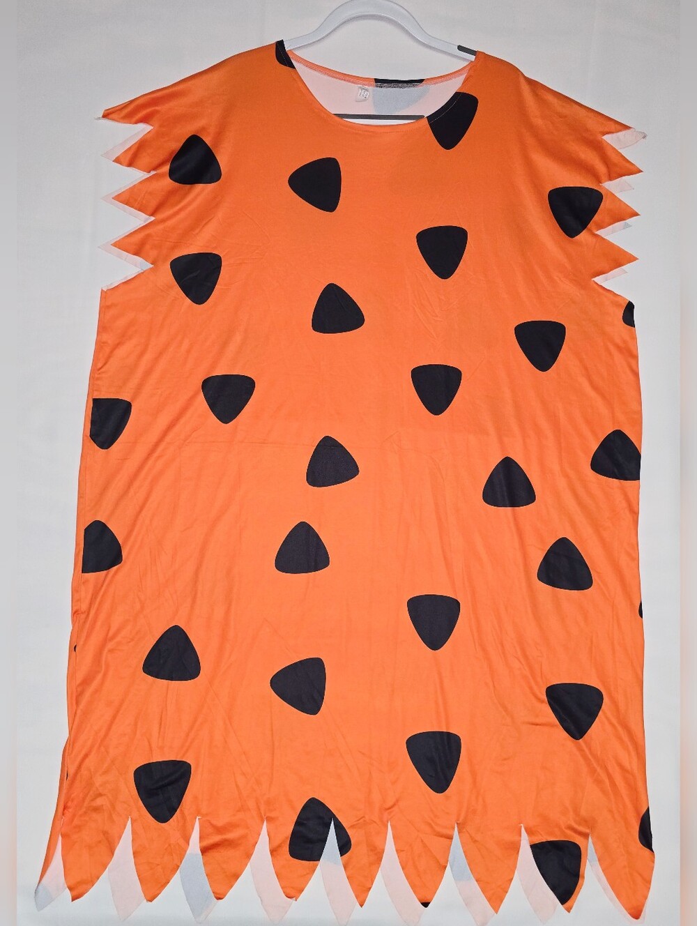 Fred Flintstone Costume Orange Black Triangle Caveman Cosplay - Picture 2 of 8